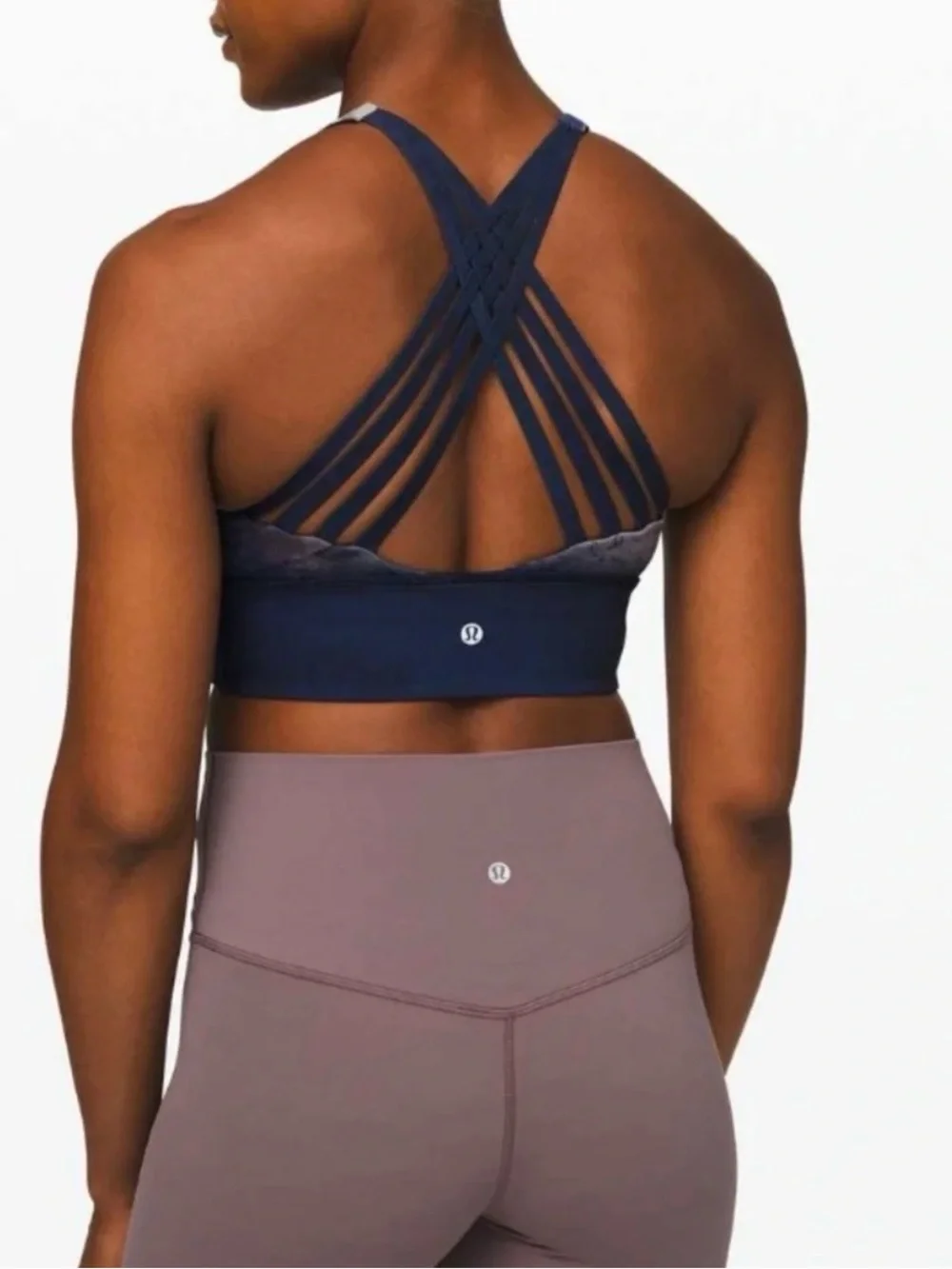 Lululemon Printed Purple Marble Sports Bralette